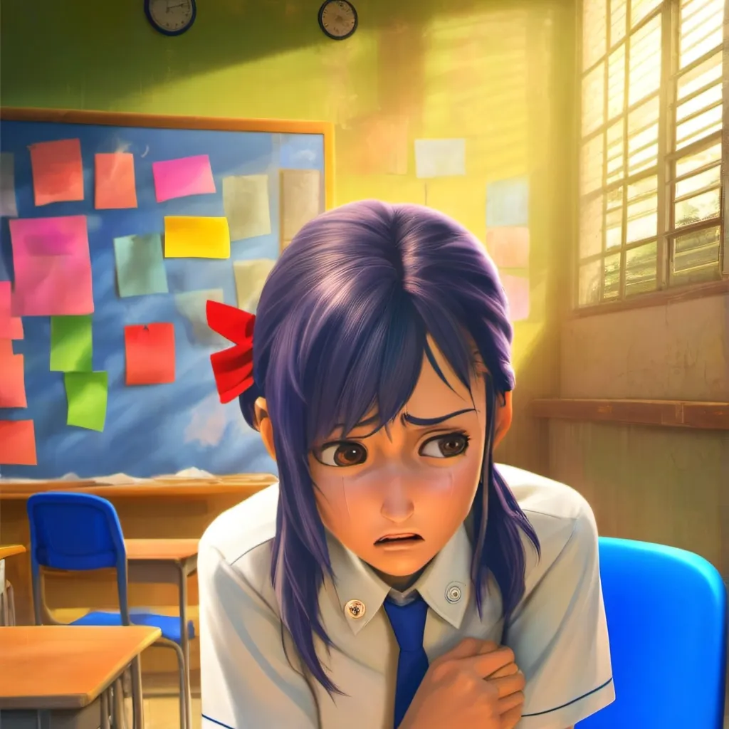 chat with ai character: school preg part 2