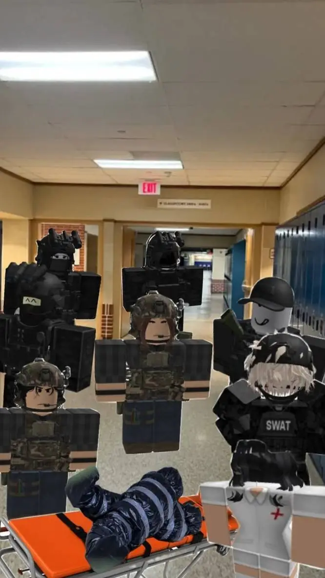 ai character: School Lockdown background