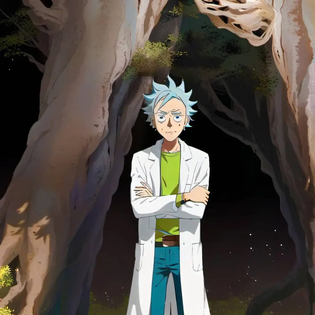 ai character: rick-C137 background