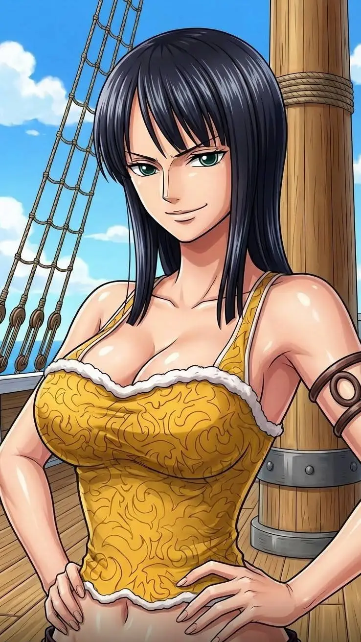ai character: Nico Robin  background