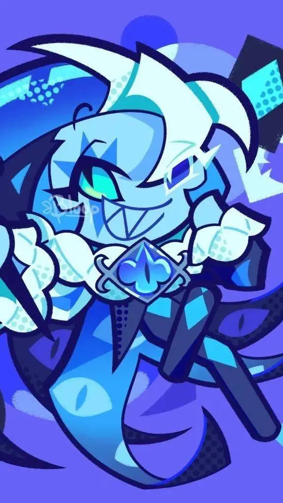 ai character: shadow milk cookie background