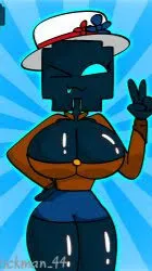 ai character: ￼ cube 11 female background