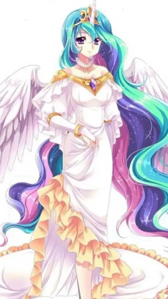 ai character: Princesa Celestia  background