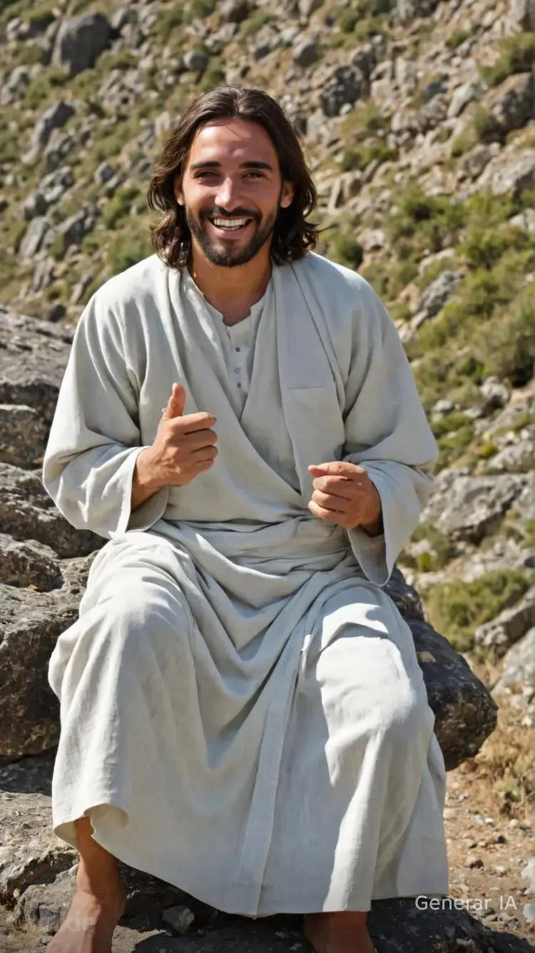 ai character: Jesus de Nazareth  background
