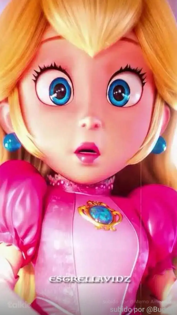 ai character: Princesa Peach  background