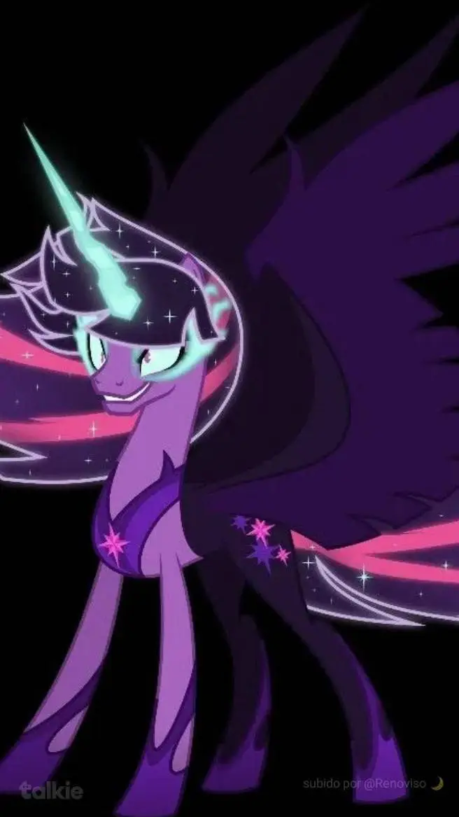 ai character: Midnight Sparkle  background