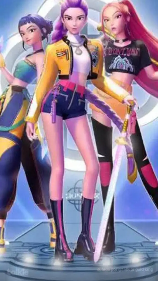 ai character: Huntrix  background