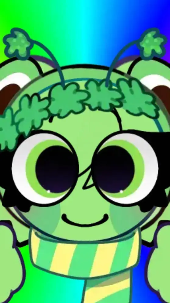 ai character: GRASSIE SILLY background
