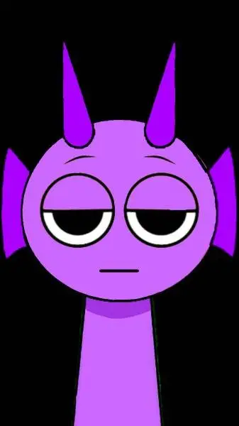 ai character: DURPLE background