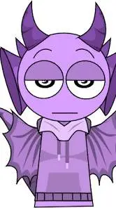 ai character: NIGHT DURPLE background