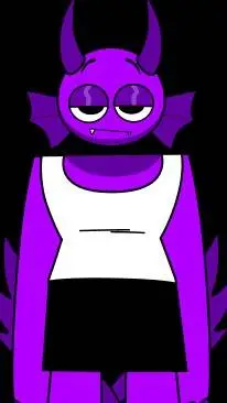 ai character: DURPLE background
