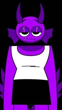 ai character: DURPLE background