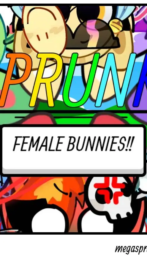 ai character: SPRUNKI BUNNIES!! background