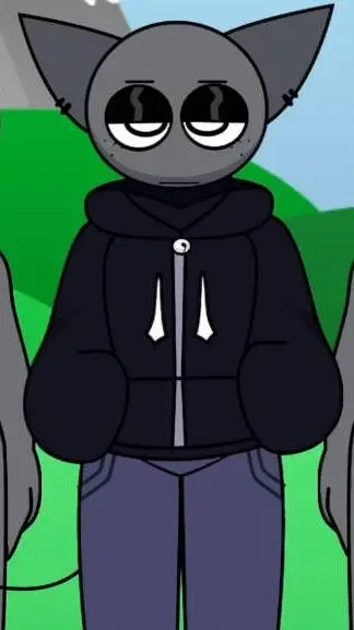 ai character: GRAY background
