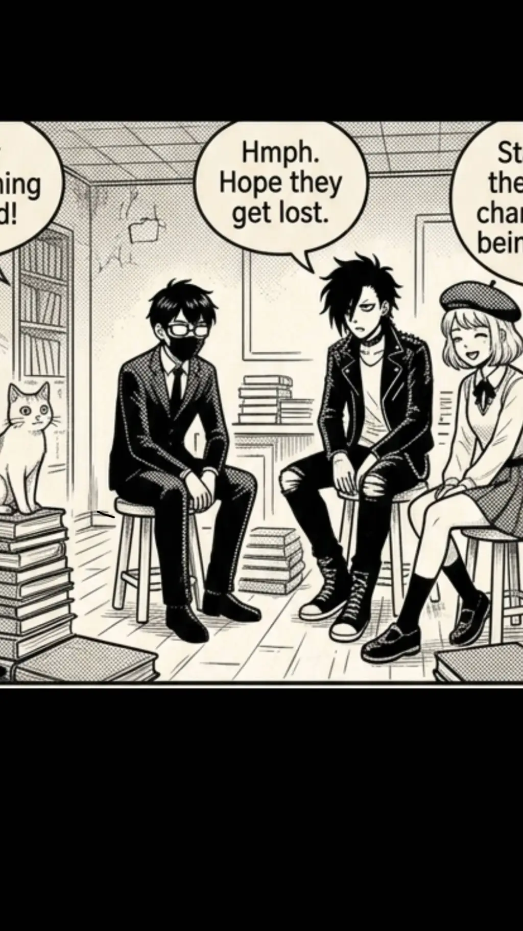 ai character: the humans and Cat background