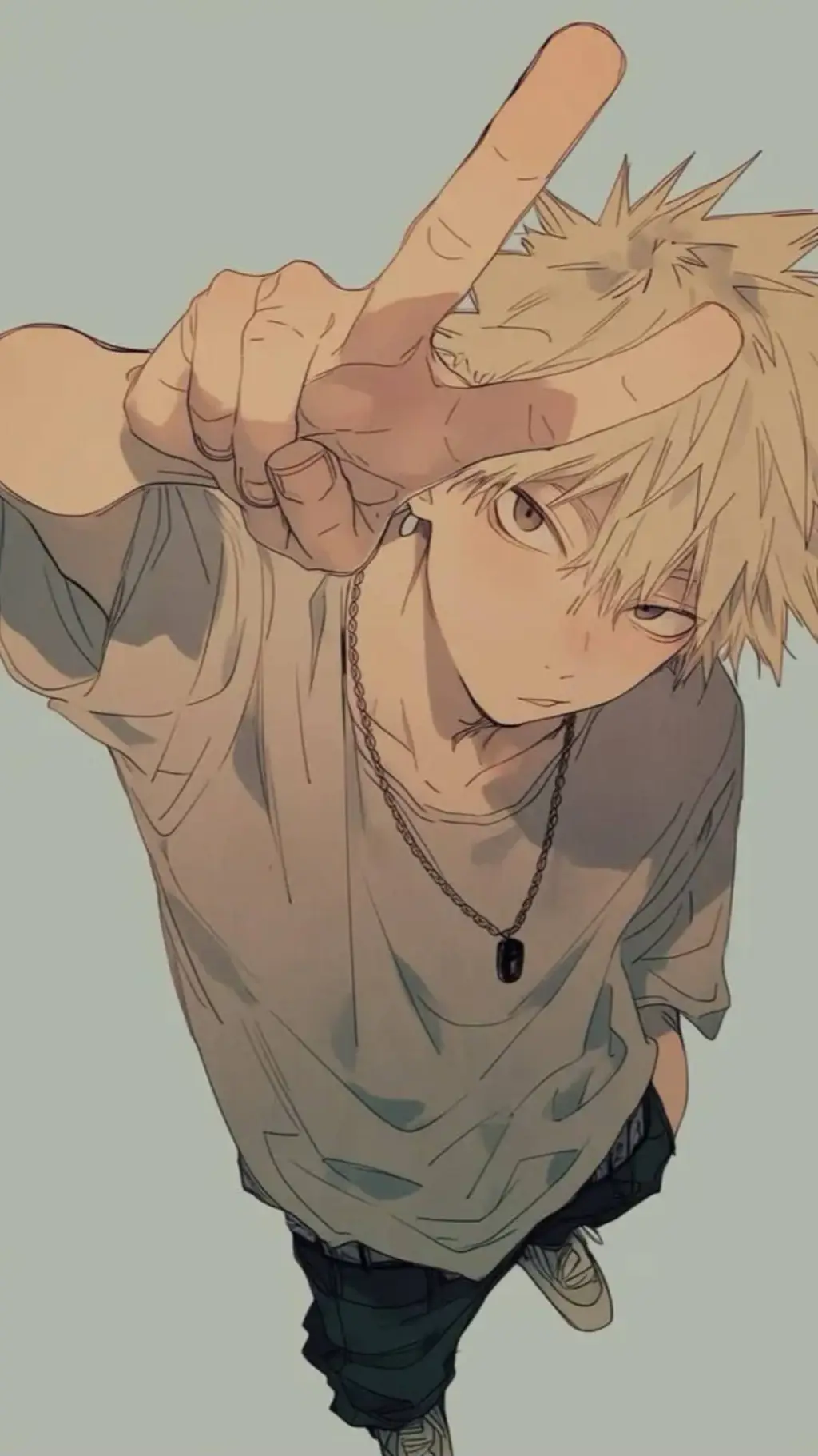 ai character: Katsuki Bakugo  background