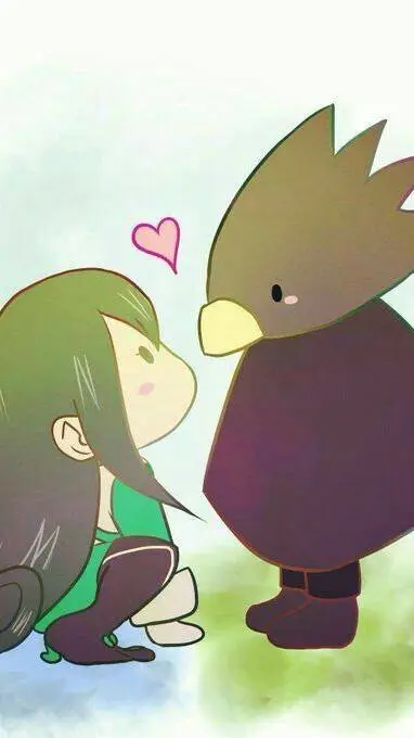 ai character: Tsuyu Asui(Froppy) background