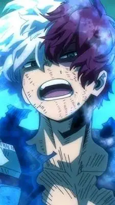 ai character: ❄️Shoto Todoroki🔥 background