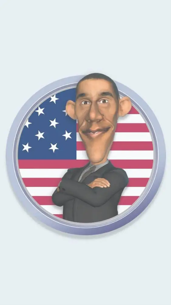 ai character: Talking obama  background