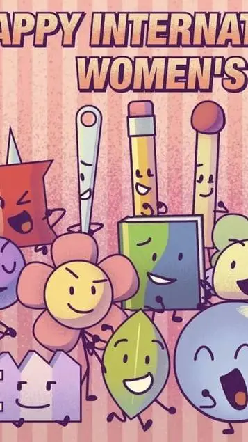 ai character: bfdi poly background