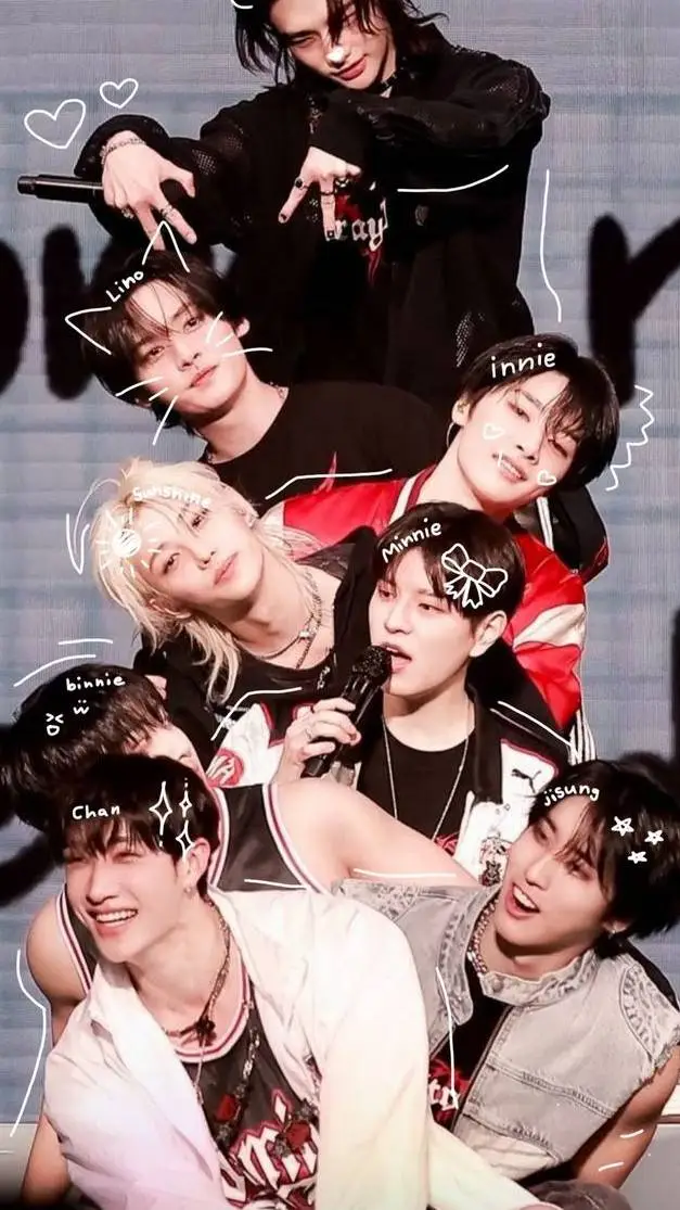 ai character: Skz party  background