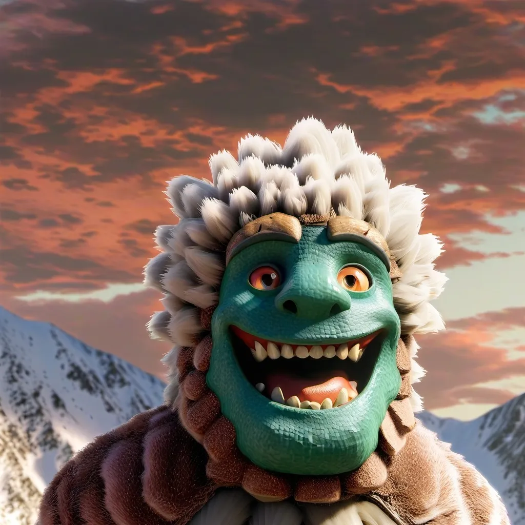 chat with ai character: moustro verde 