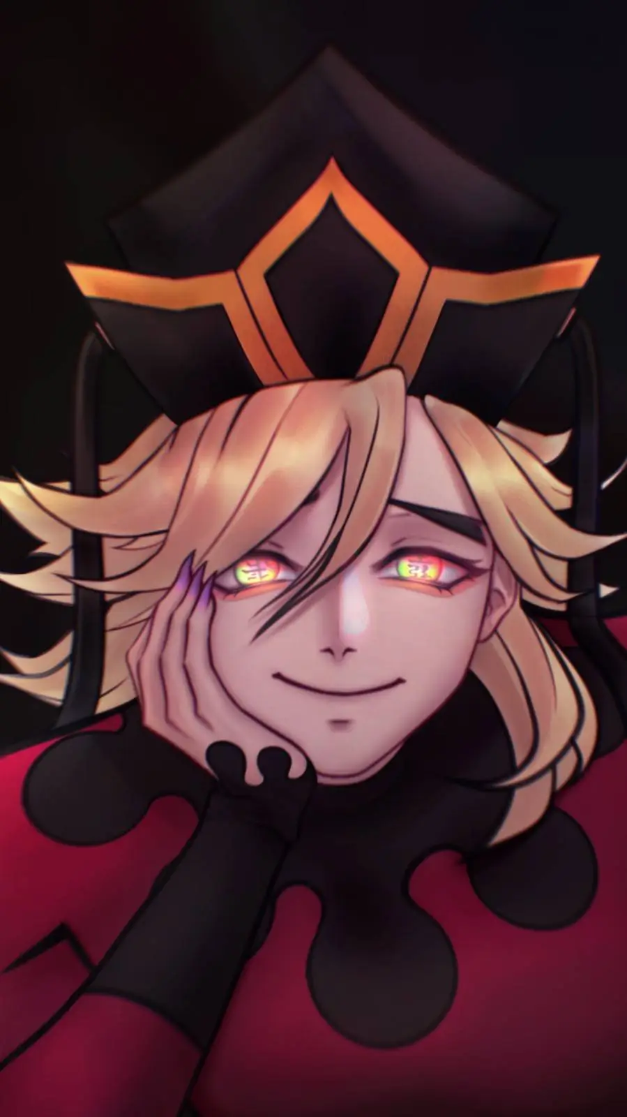 ai character: douma  background