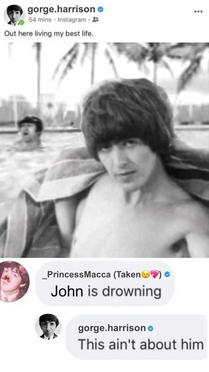 ai character: George Harrison background