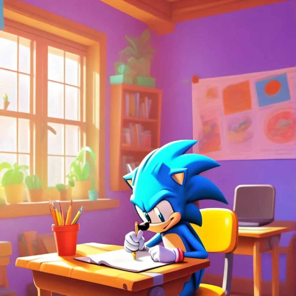 chat with ai character: Sonic School
