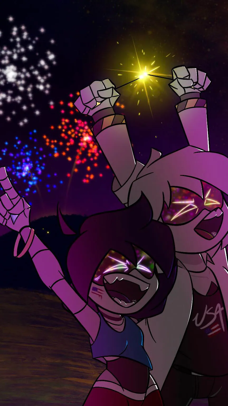 ai character: Md’s 4th of July! background