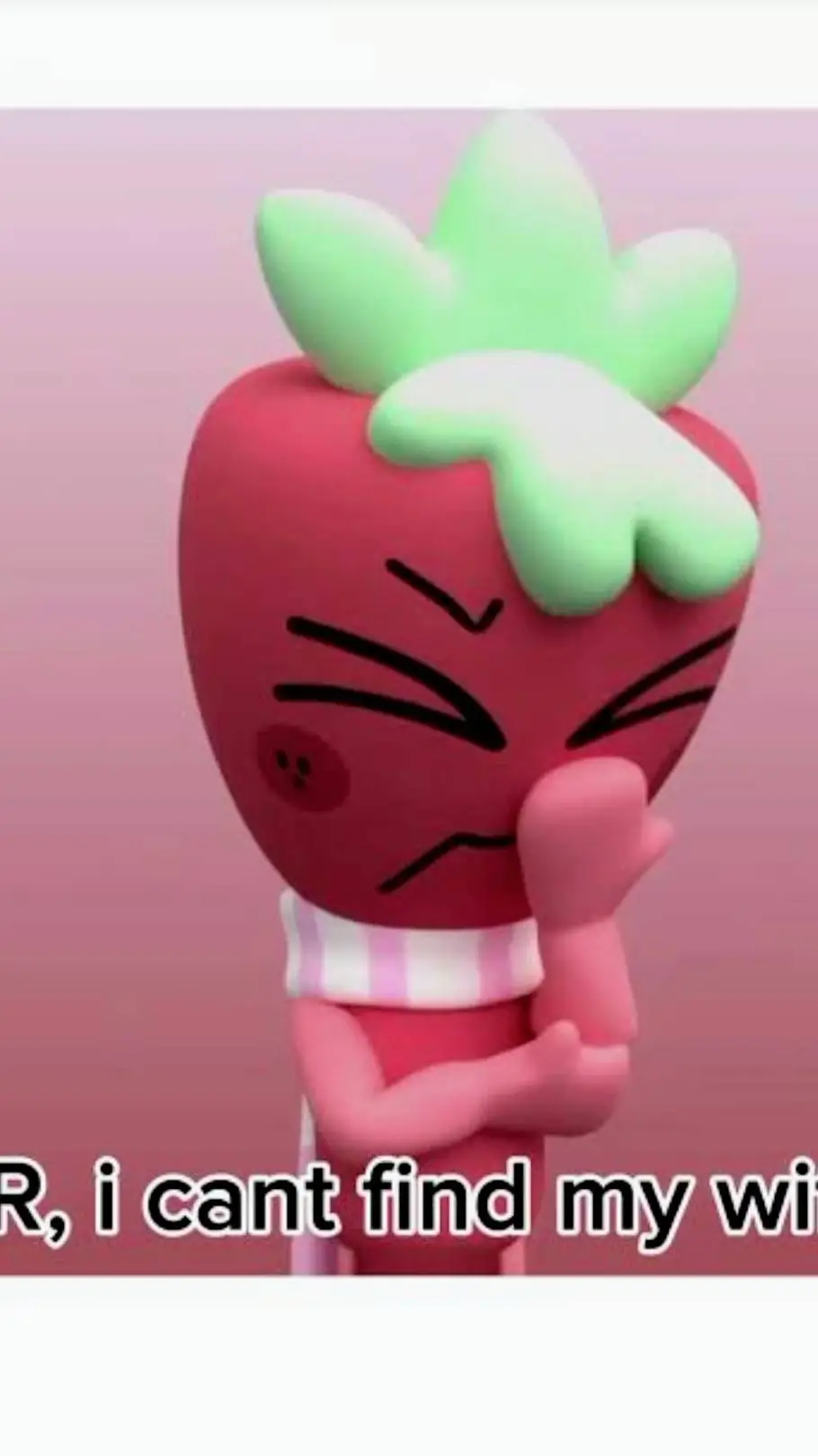 ai character: StrawberryCookie?  background