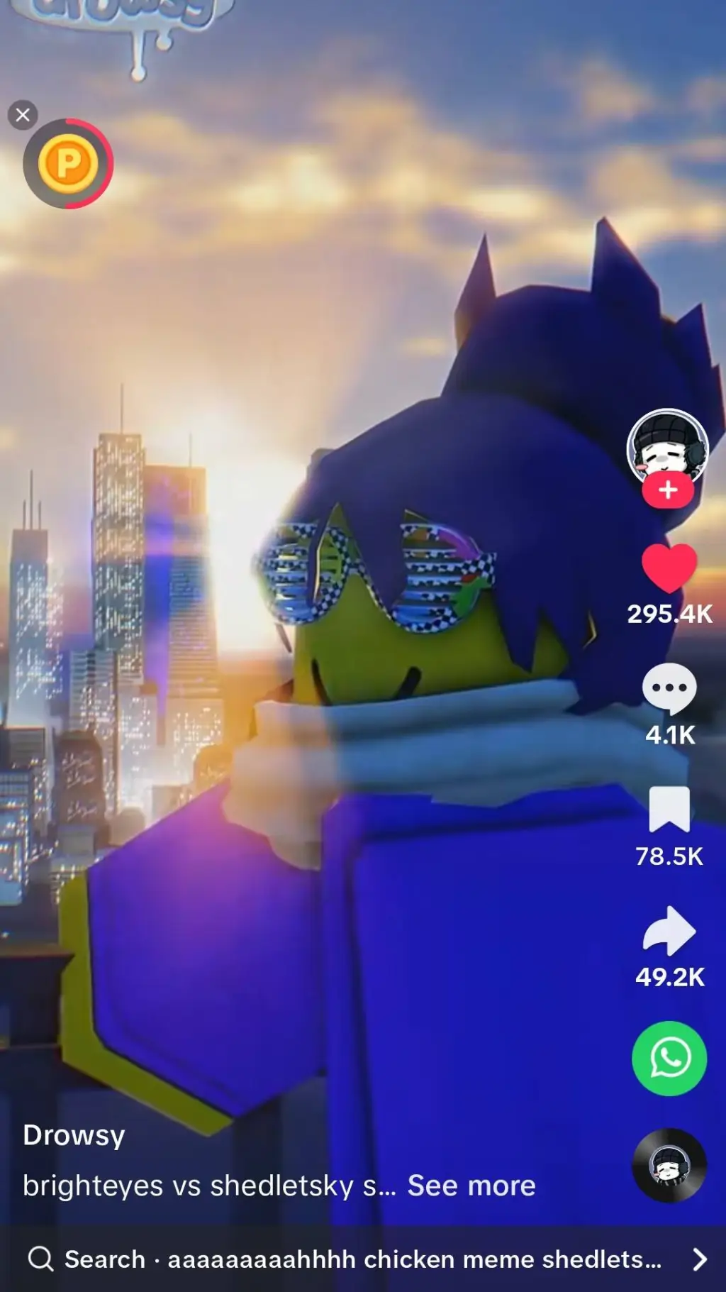 ai character: shedletsky meme background