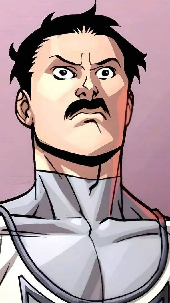 ai character: Mostache mark  background