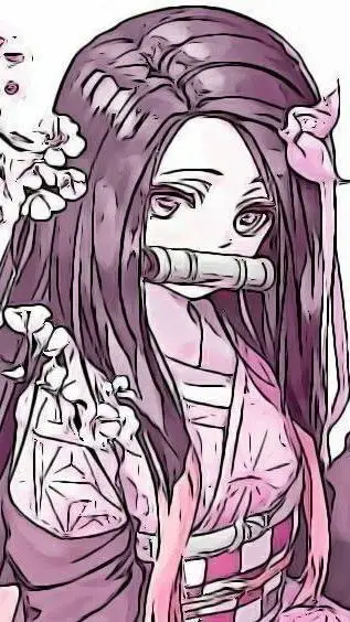 ai character: Nezuko background