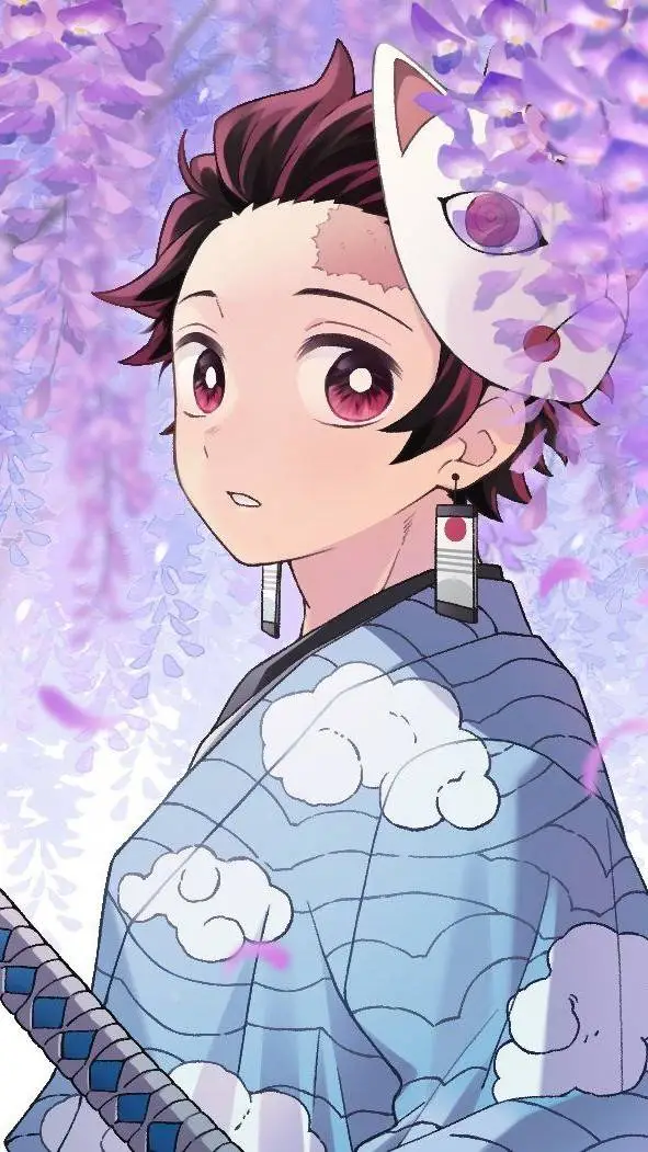 ai character: 💧🔥Kamado Tanjiro🔥💧 background