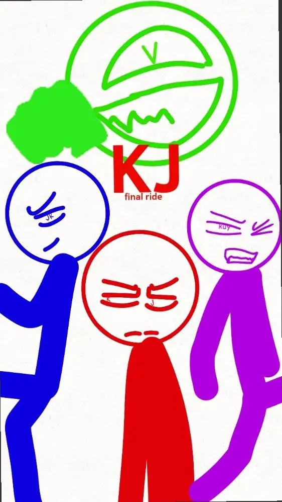 ai character: KJ final ride ita  background