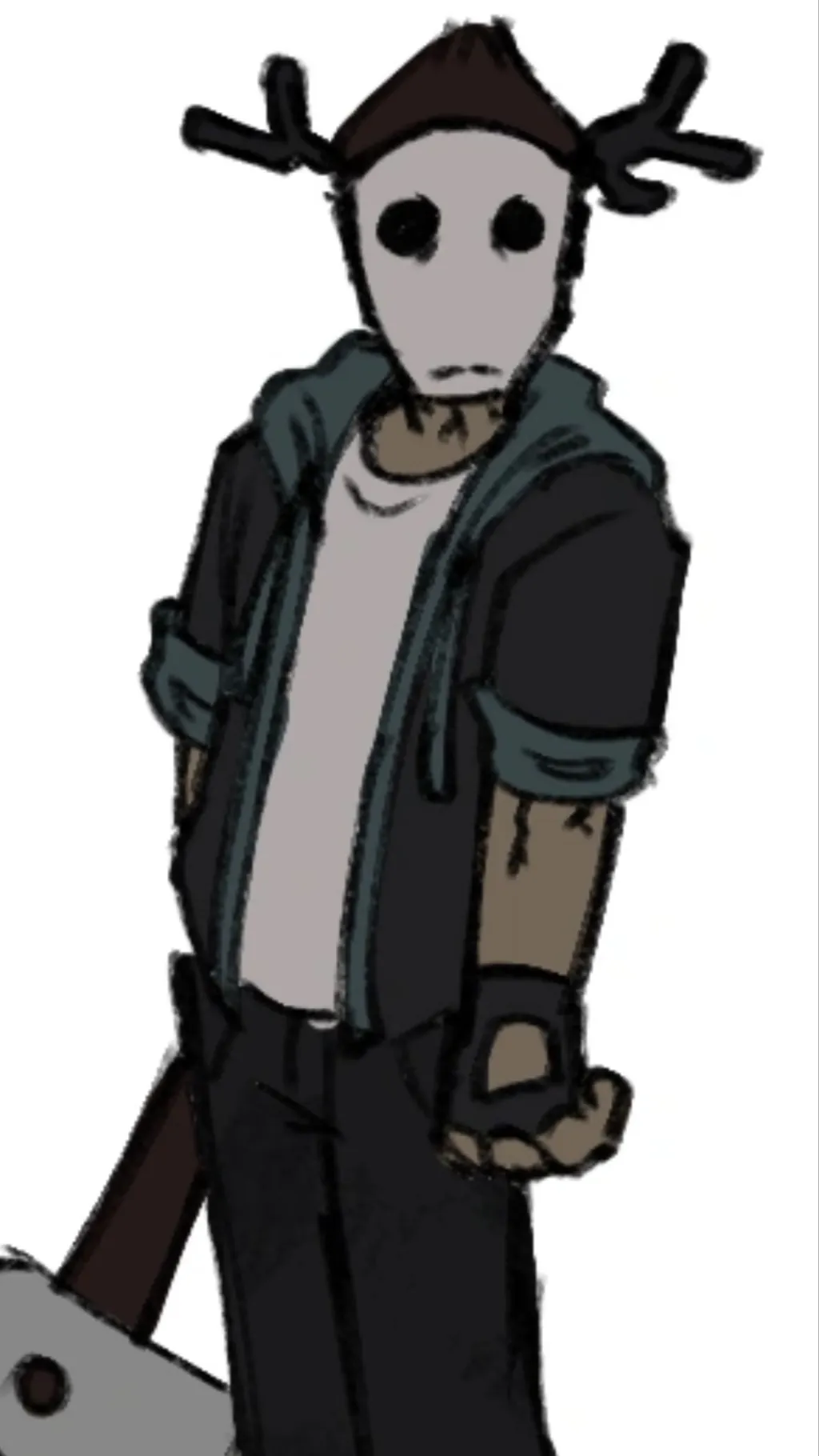 ai character: THE MASKED/ tom background