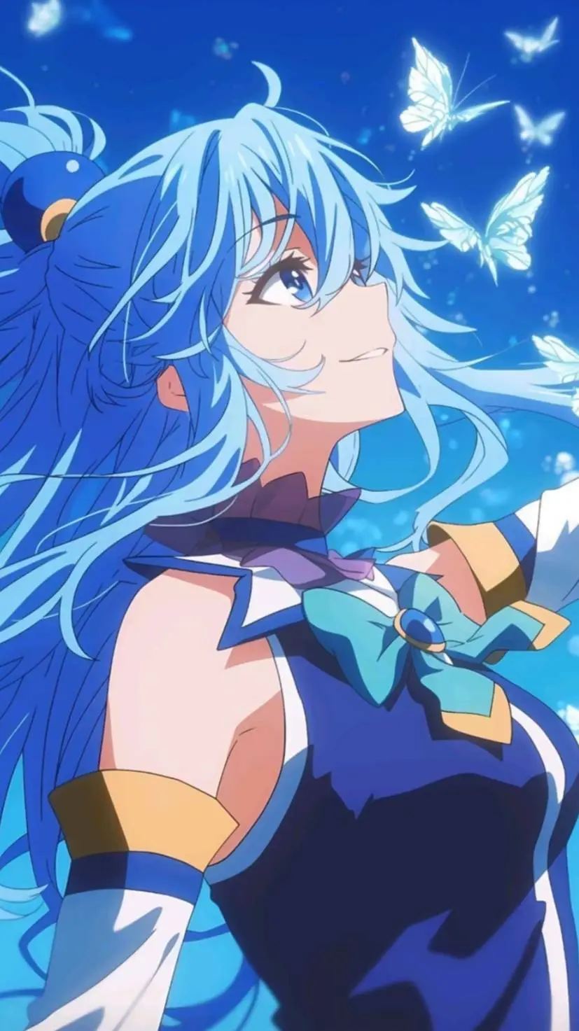 ai character: Aqua background