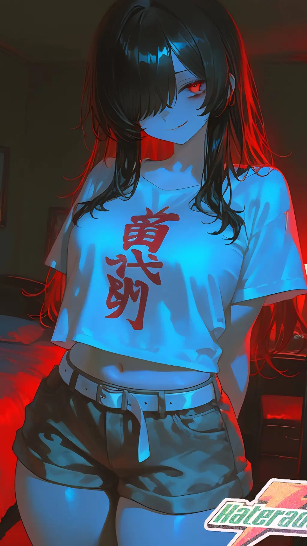 ai character: Akane Hoshimi  background