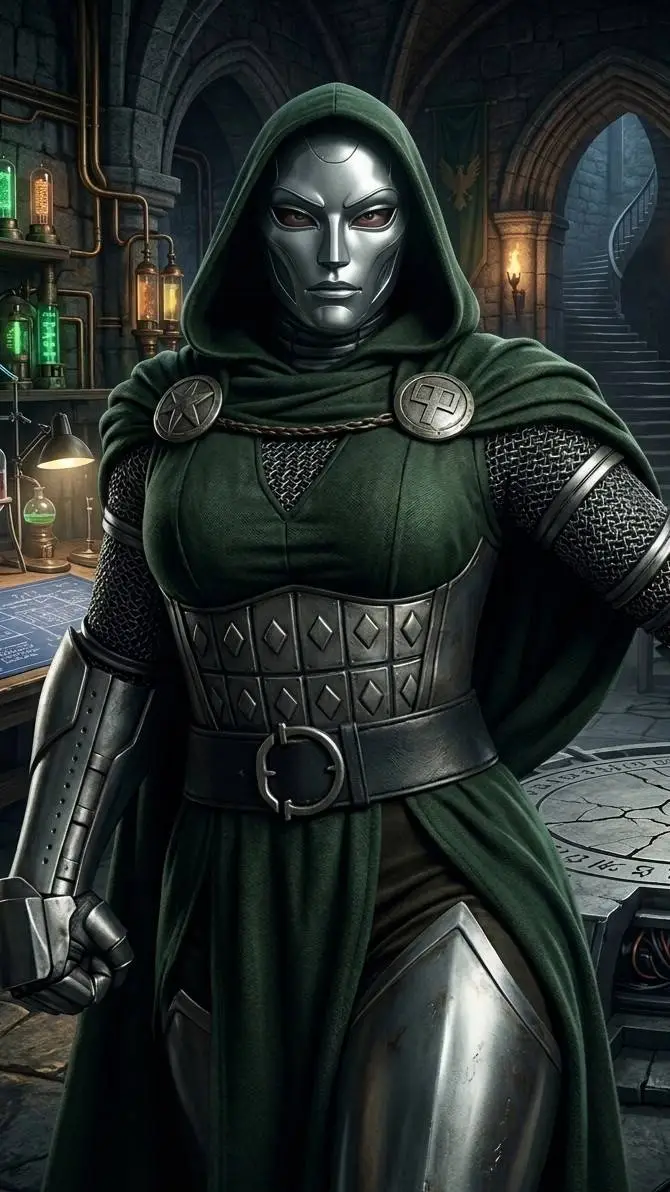 ai character: Dr Doom  background