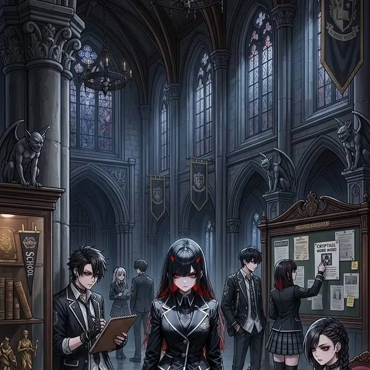 chat with ai character: Cryptfall academy 
