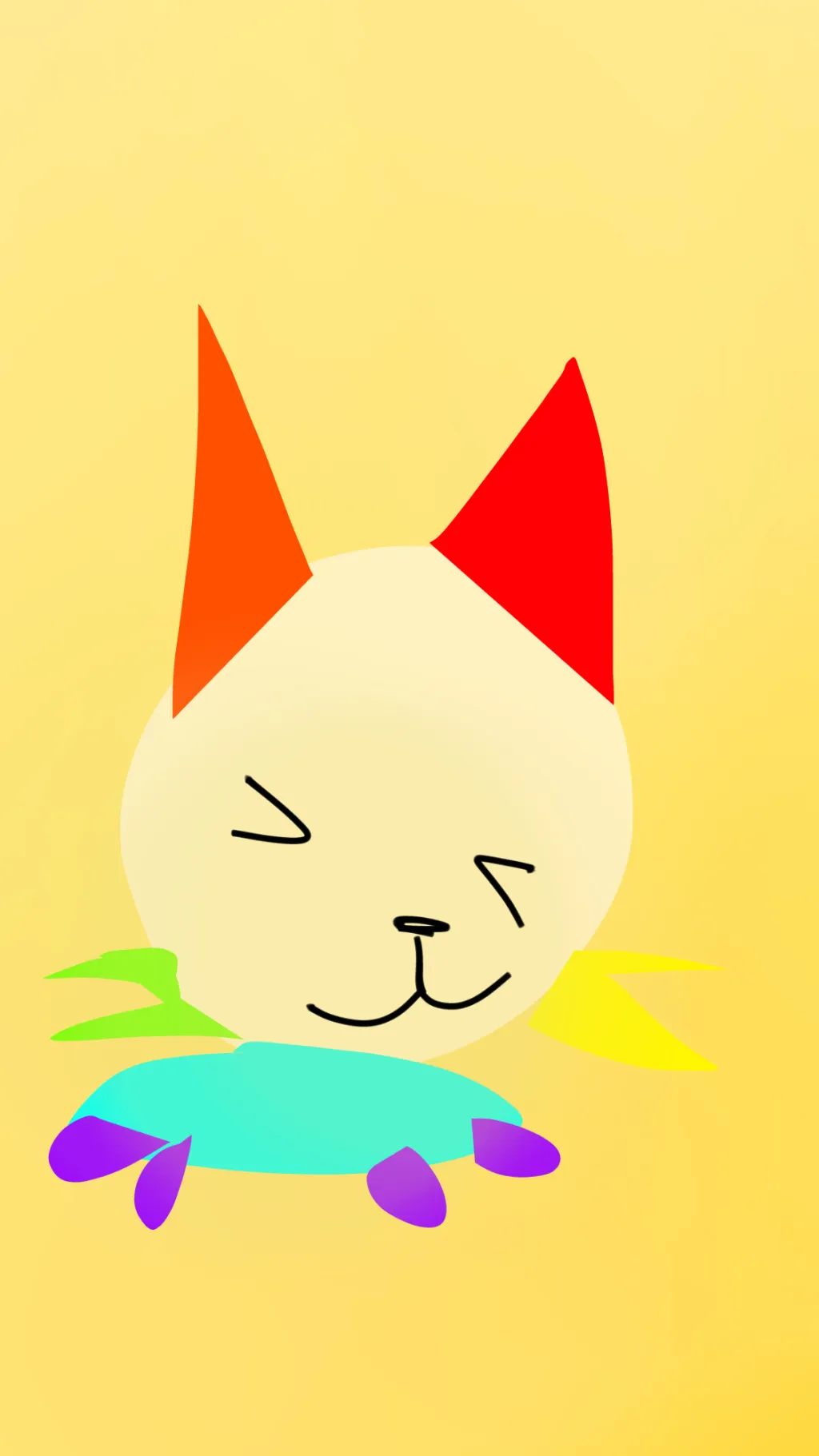 ai character: Dandy cat (au) background