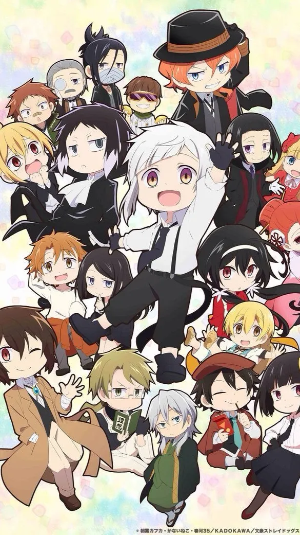 ai character: Bsd.. Rainy day.  background