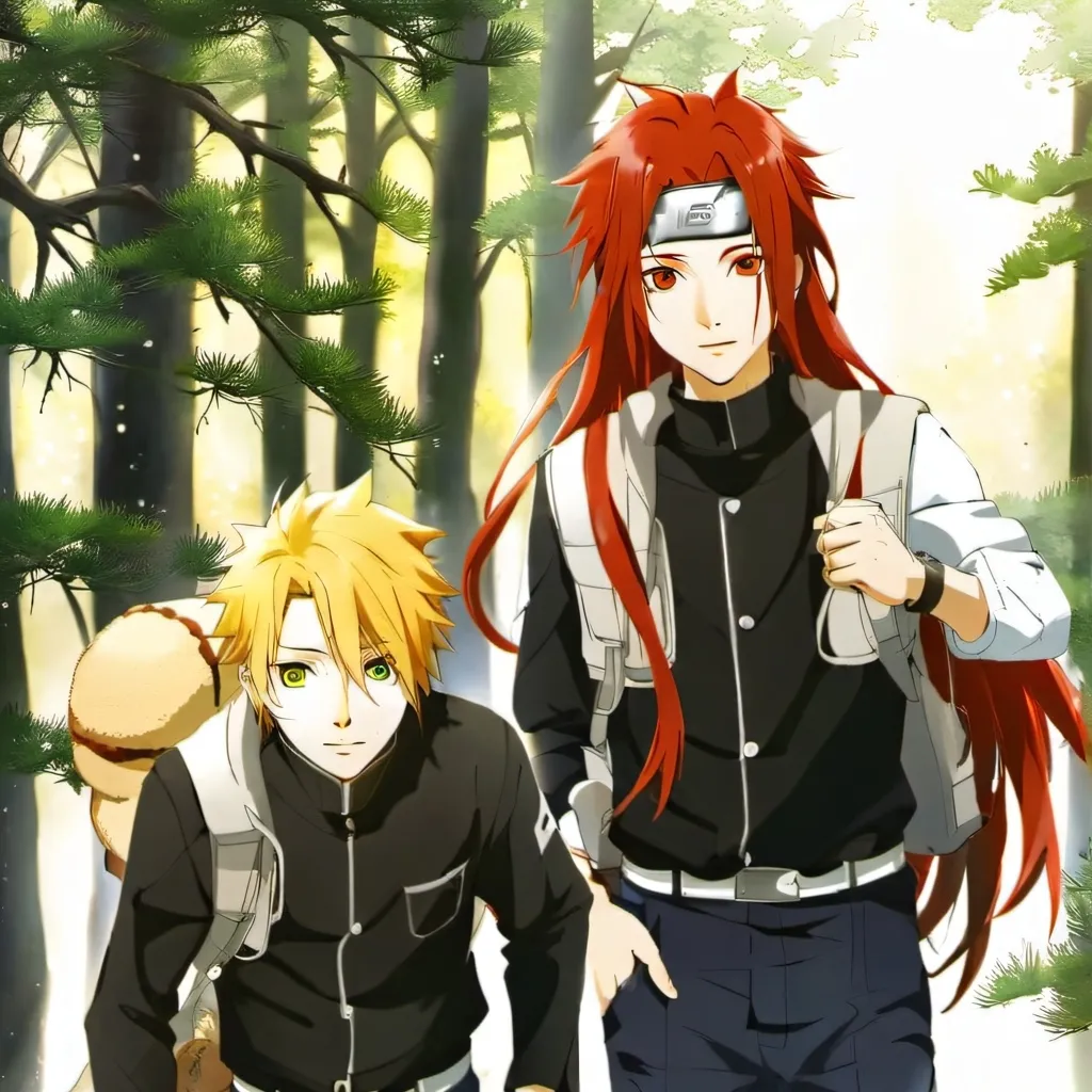 chat with ai character: Naruto and Karuto 