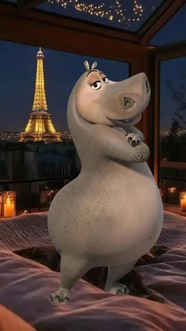 ai character: Gloria the Hippo  background