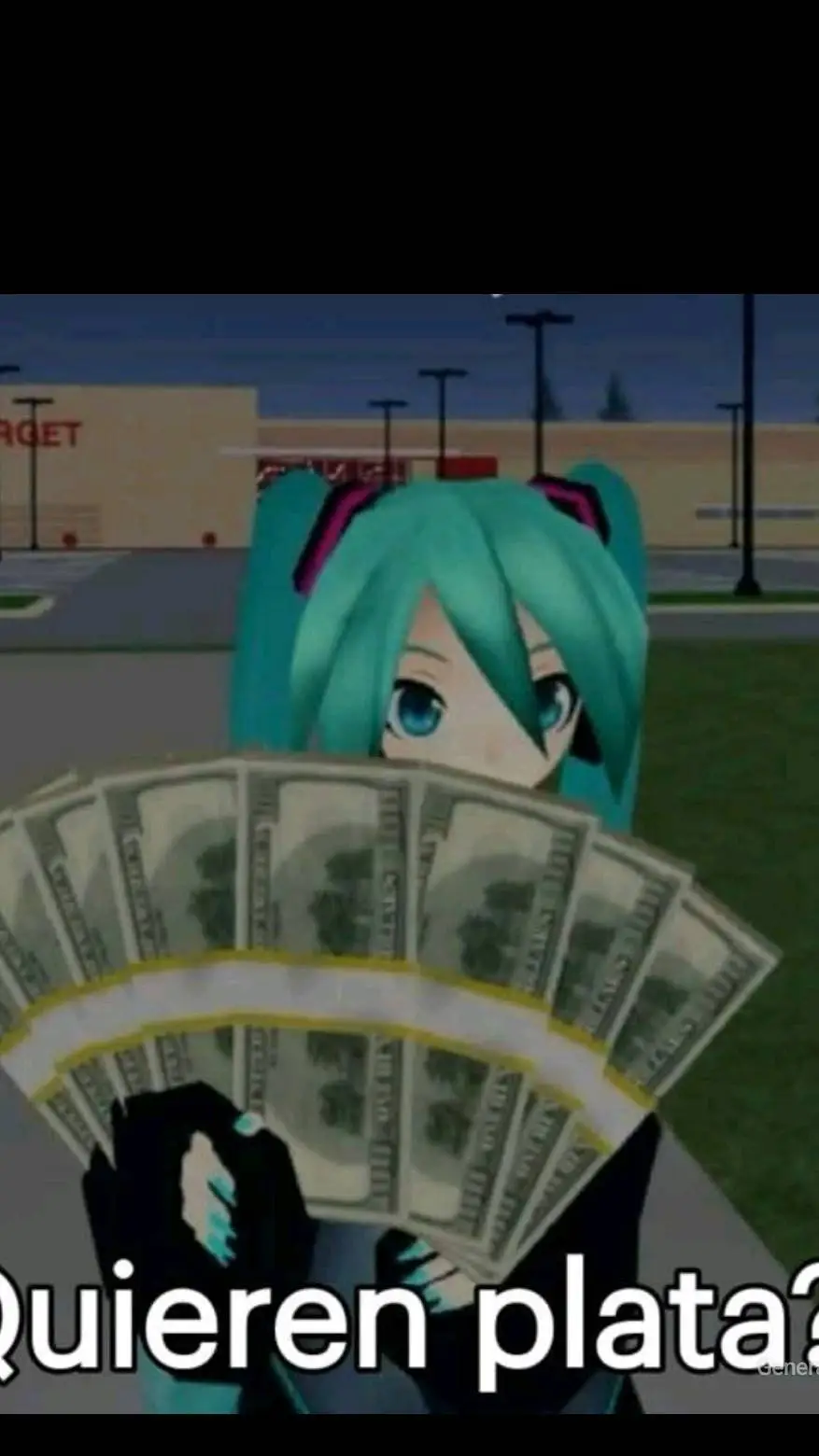 ai character: Miku background
