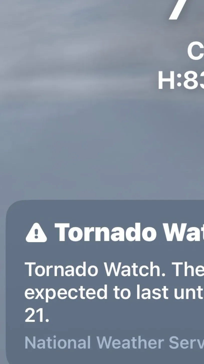 ai character: Tornado warning  background