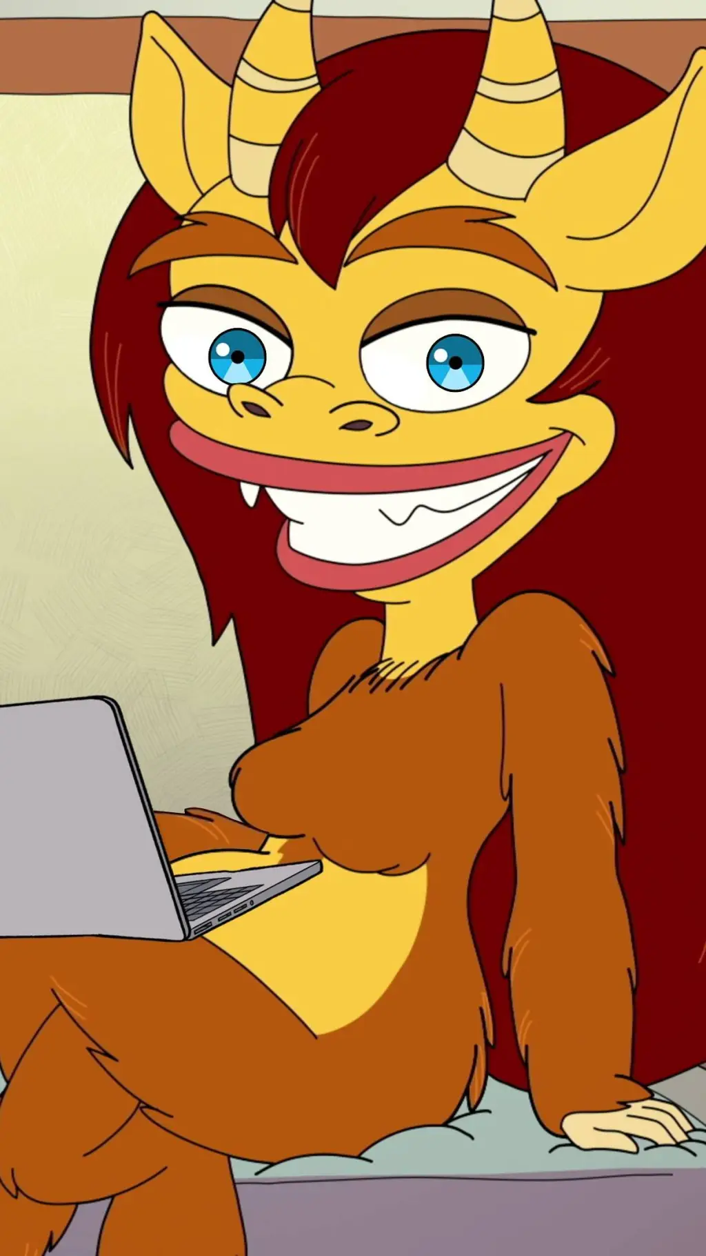 ai character: Connie  background