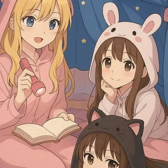 chat with ai character: Girls Sleepover