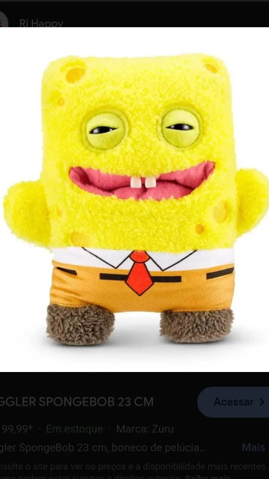 ai character: bob esponja crack background